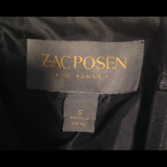 Zac Posen Black Dress with Removable Navy Skirt - Picture 8 of 8